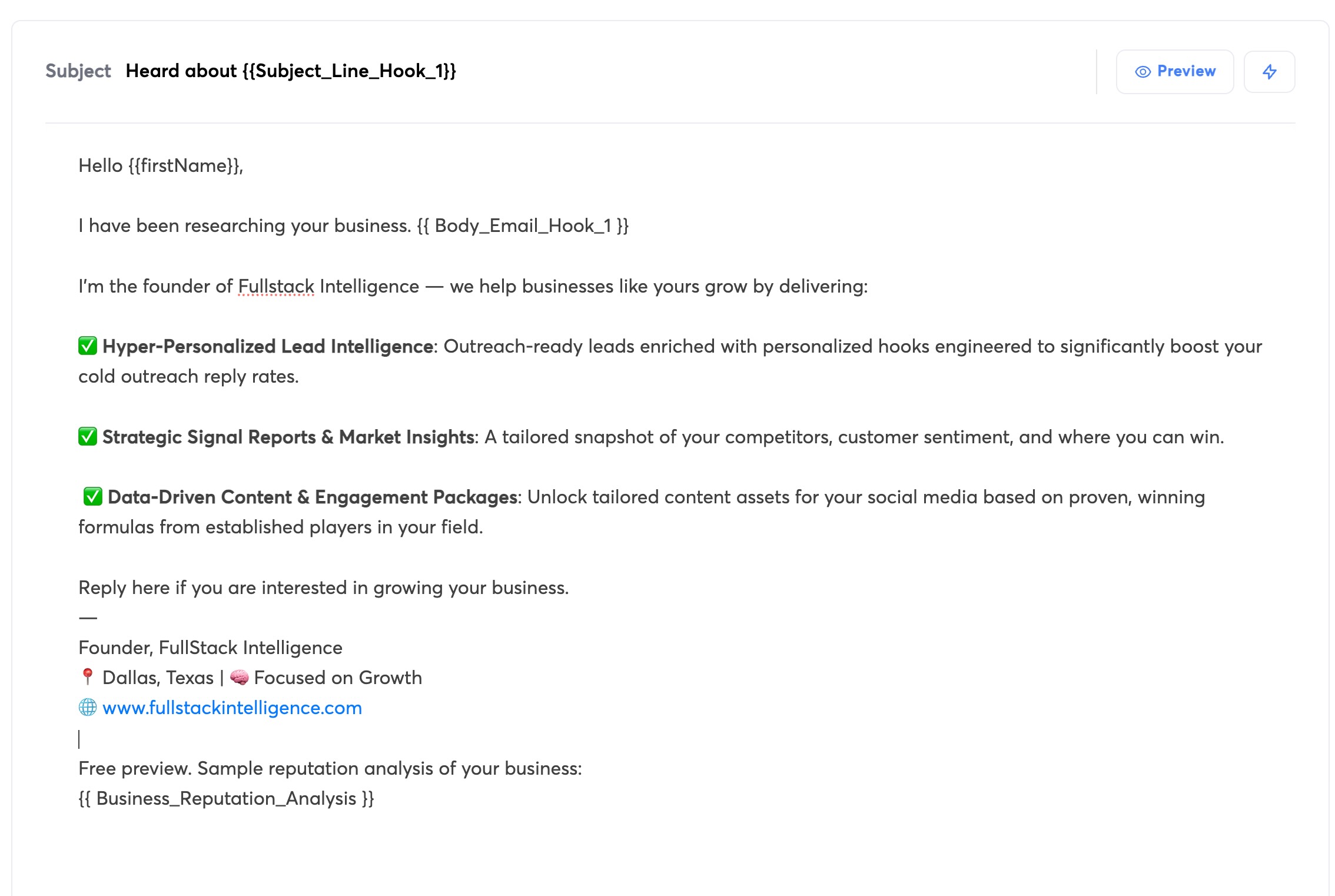 Cold Email Templates